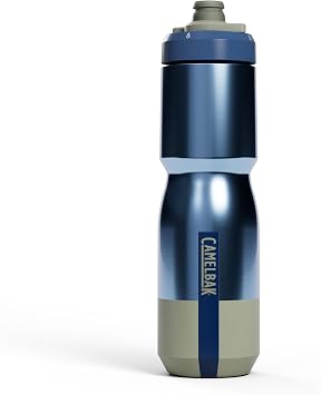 CamelBak Podium Steel Insulated Stainless Steel Bike Water Bottle, LongLasting Cold Hydration for Cycling Performance, 22oz, Mercury Deep Sea