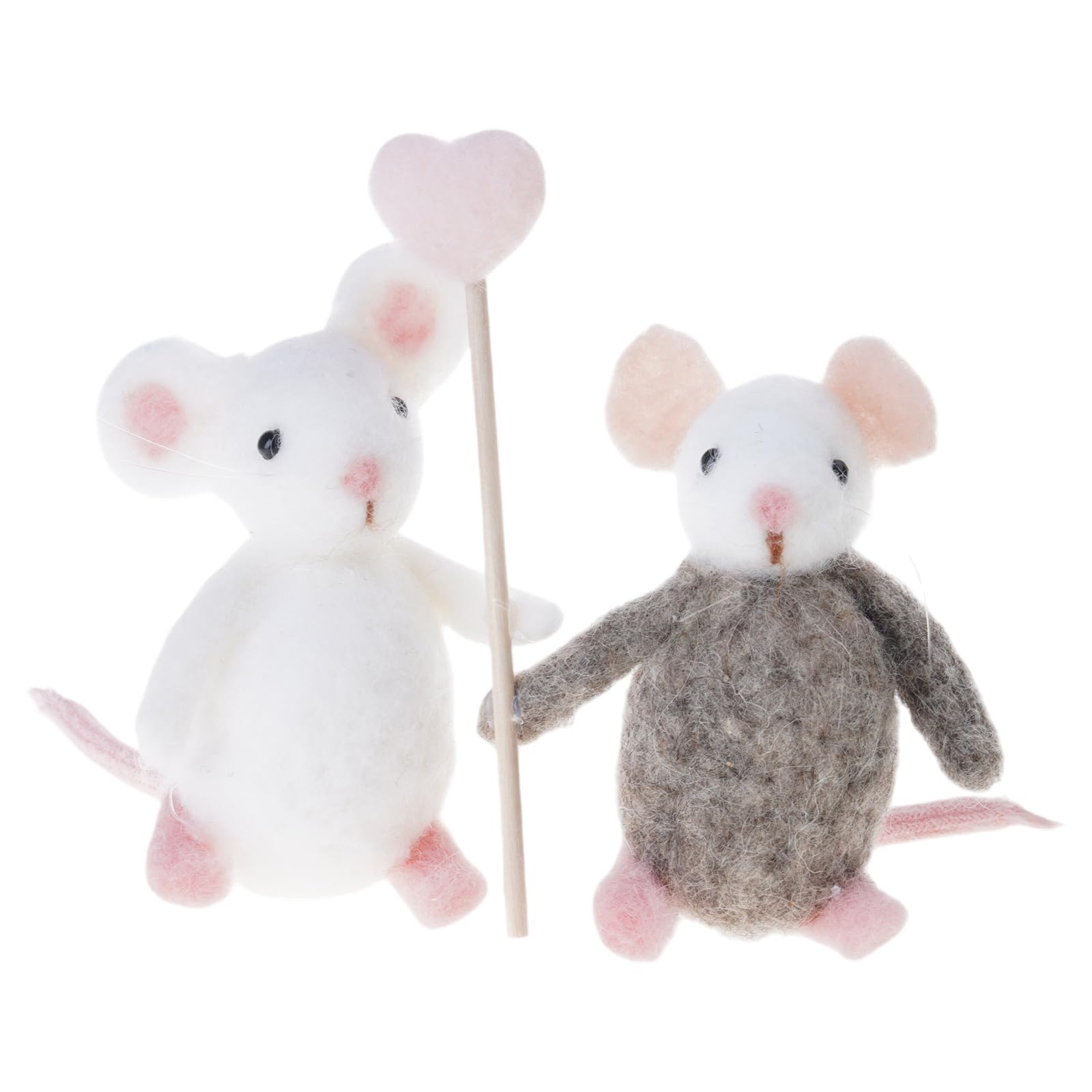 Maxtonser Handcraft Wool Fabric Creature Decoration Balloon Animal Featuring Heart For Giving And Projects