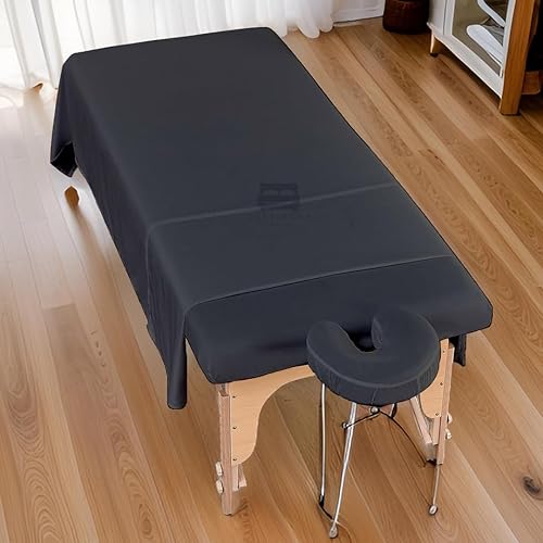 Miniatura 10 de Juego de sábanas de masaje de microfibra de 3 piezas, ultraligero, funda de cama facial de alta calidad, sin arrugas, incluye sábana encimera,