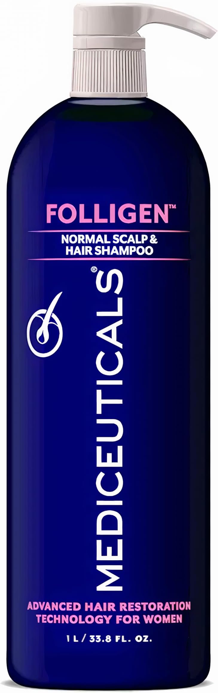 Folligen Shampoo for Women - Anti-Shedding Shampoo for Women 33.8 oz / 1 Liter