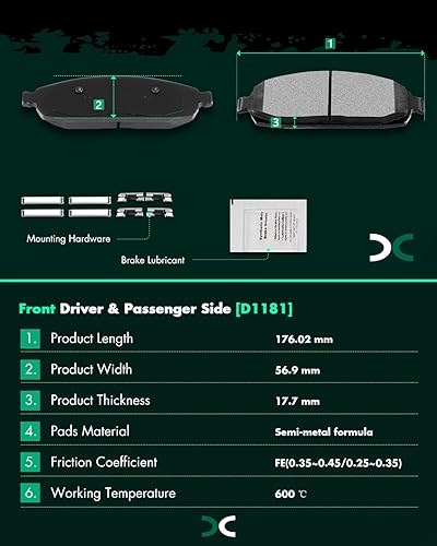 Vista 473 de SCITOO - Juego de pastillas de freno de cerámica