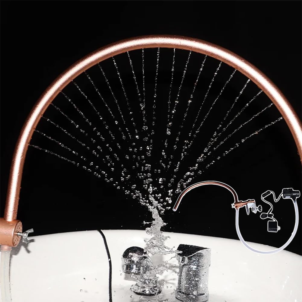 HYQNGHead Spa, 180° Adjustable Spa Basin Faucet Water Circulation Frame With Water Pump & Metal Fixing, Hair Shower Shampoo Bowl Bed for Massage Salon Equipment