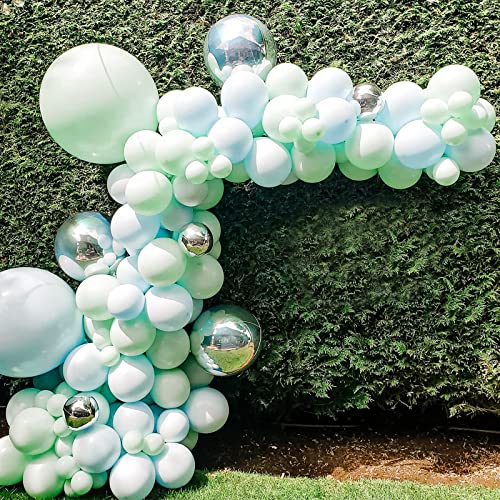 Bealif 30 Pcs 12 Inch Pastel Green Balloons, Mint Green Theme Birthday Wedding Baby Shower Princess Carnival Events Decorations - Image 3