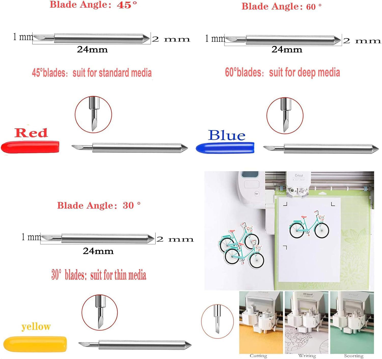 Cricut Blades: 35 Replacement Blades for Explore Air 2/3 & Maker -6 Cricut Blades: 35 Replacement Blades for Explore Air 2/3 & Maker -6