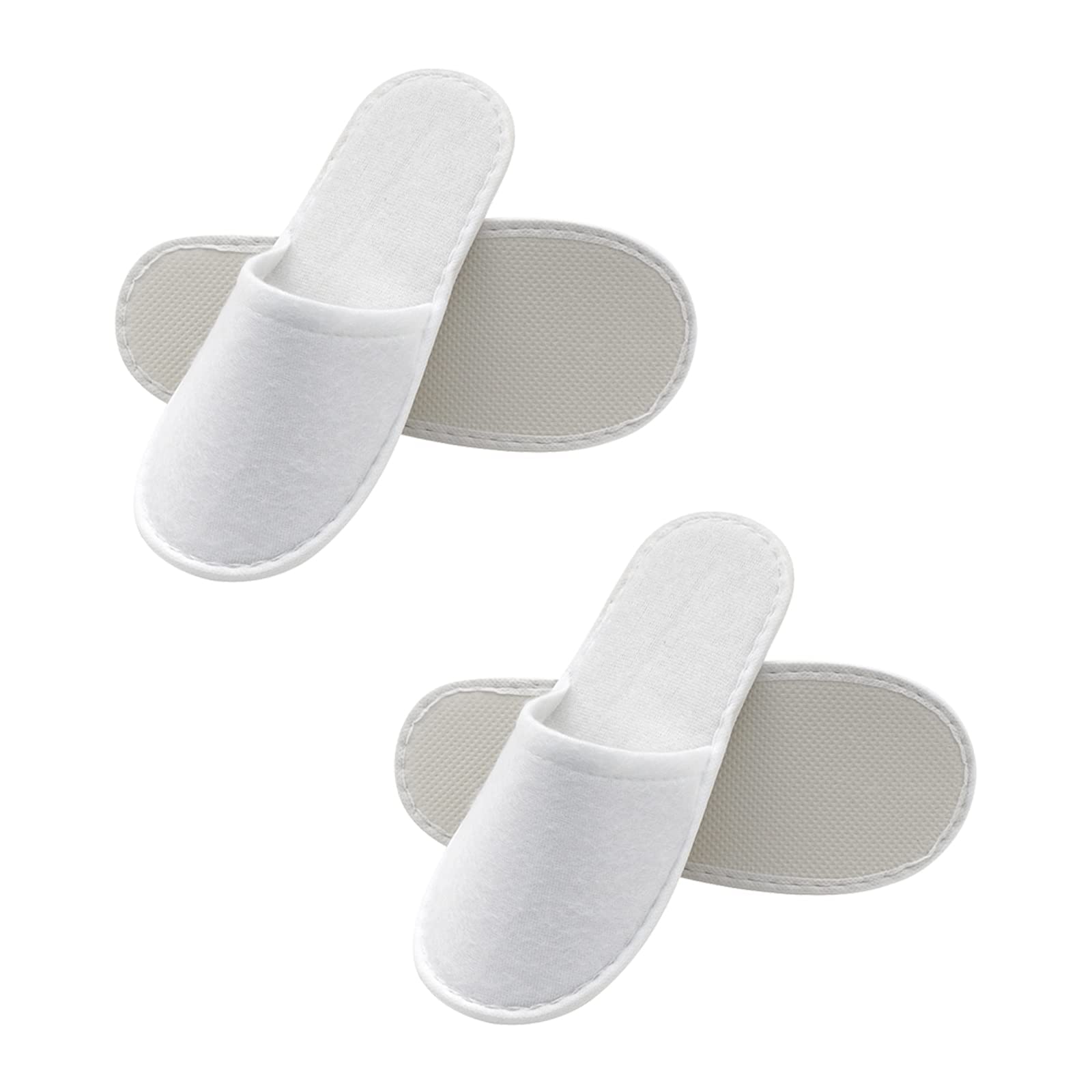 Pantofole Usa e Getta Antiscivolo, Pantofole Chiuse, Pantofole in Spugna Premium, Ciabatte Monouso per Hotel, Spa, casa, viaggi, unisex, lavabili, misura universale, 2 paia