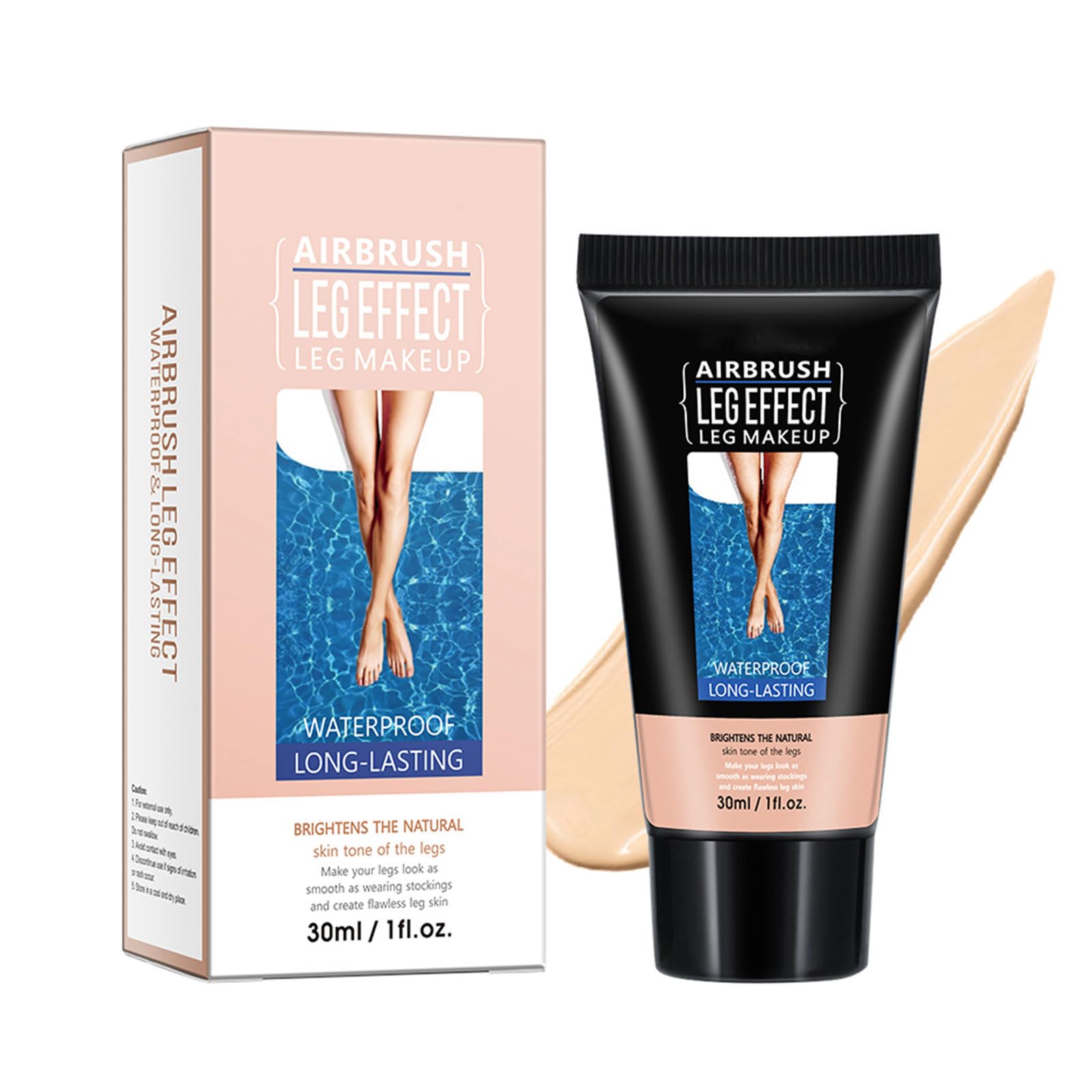 Getaria Leg Makeup Waterproof No Transfer, Leg Foundation Cover up Makeup for Varicose Veins Even Skin, Leg and Body Scar Concealer Makeup for Tattoo Cover Up (#1 Fairest Glow)