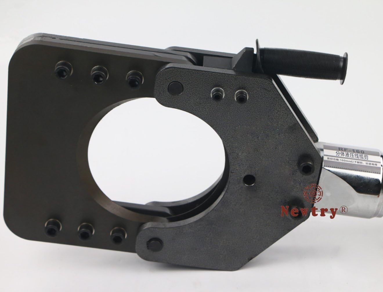 NEWTRY Split Hydraulic Cable Cutter Head Wire Cutting Tool for Armoured Cu Cables dia 160mm RF-160