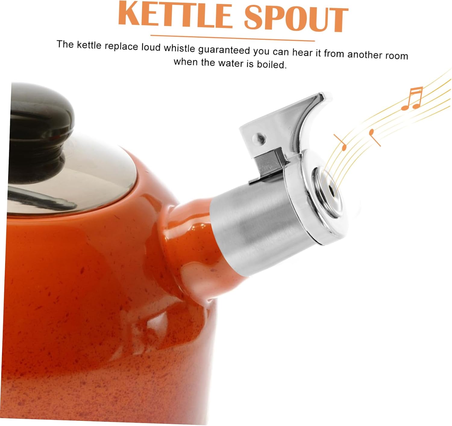 INOOMP Stainless Steel Kettle Whistle Spout Replacement Nozzle Kitchen Kettle Accessory for Boiling Water Easy to Use Whistling Feature for Teakettle Sound
