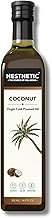 HESTHETIC - Virgin Cold Pressed Coconut Oil |500ml | 100% Pure & Natural | Use for Cooking, Baking, Salads, Smoothies & More | Glass Bottle