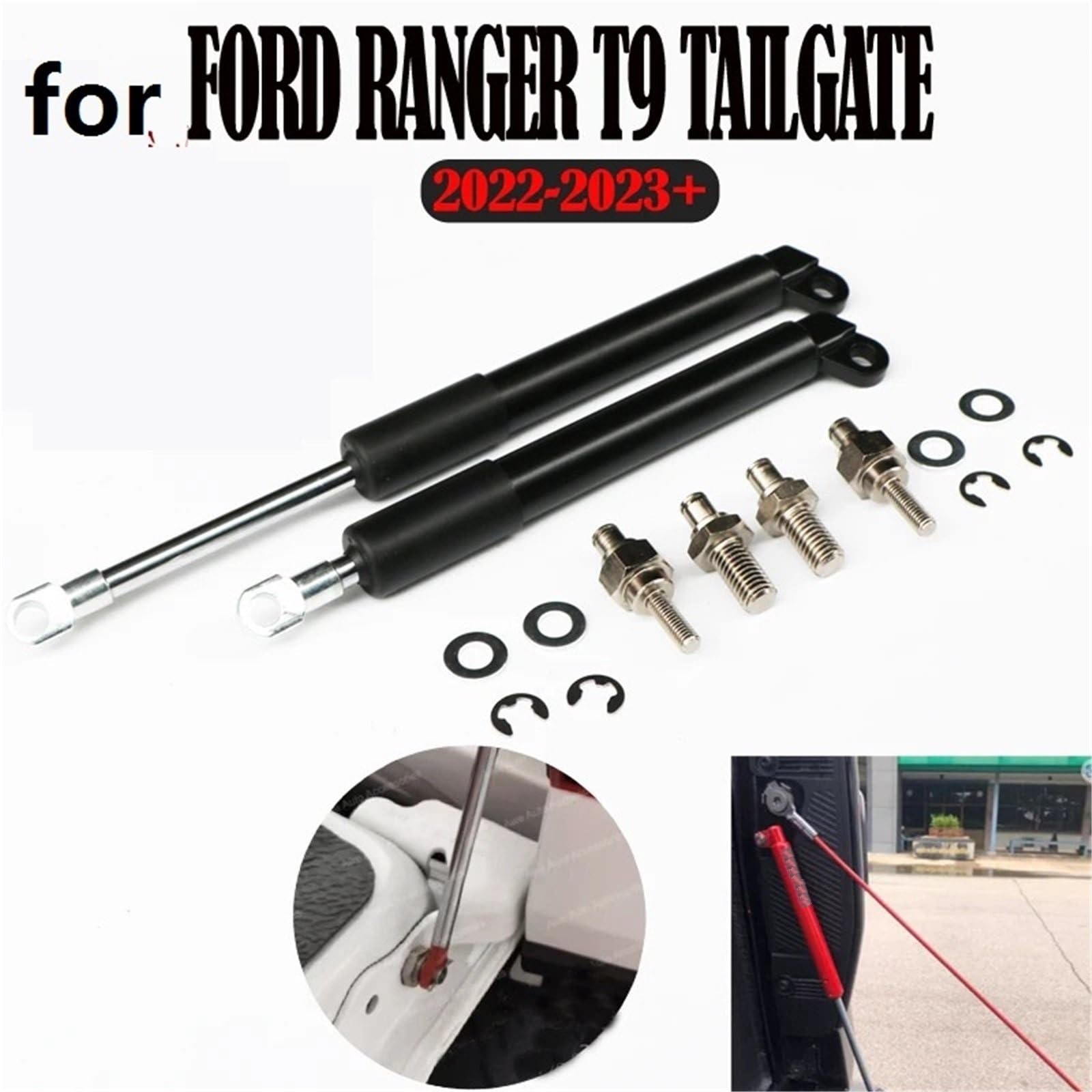 Boot Struts Amortyzatory Gazowe Sprężynowe pasuje do Forda Rangera T9 XL XLT XLT 2023 2024. Amortyzatory I Kolumny Amortyzatorów Gazowych. Modyfikacja Kolumn(1pair)