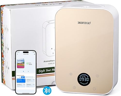 Miniatura 7 de Difusor de aceite sin agua – Difusor de aceite esencial puro con control de aplicación – 5.1 fl oz/1700 pies cuadrados Cobertura para aromaterapia