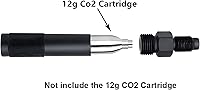 Vista 5 de Adaptador de cartuchos de CO2 de 0.42 oz en lugar de cápsula de Co2 de 3.10 oz o 3.17 oz, soporte de cambio rápido de CO2 compatible con Sig Sauer