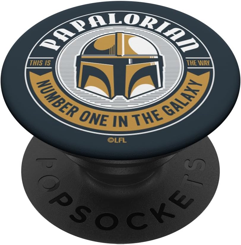 Star Wars The Mandalorian Papalorian Number One Father’s Day PopSockets MagSafe PopGrip for iPhone