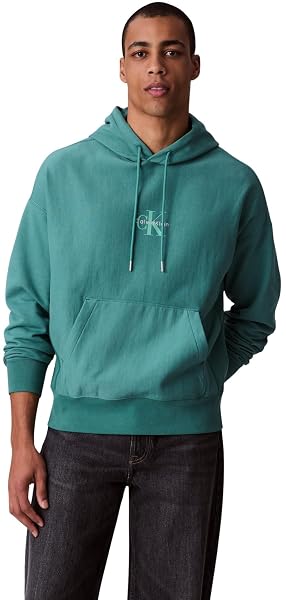 Calvin Klein Prmm Trry MCR Mnlg H Lv04Rc281G, Felpa, Uomo, Verde (Wild Green), XS
