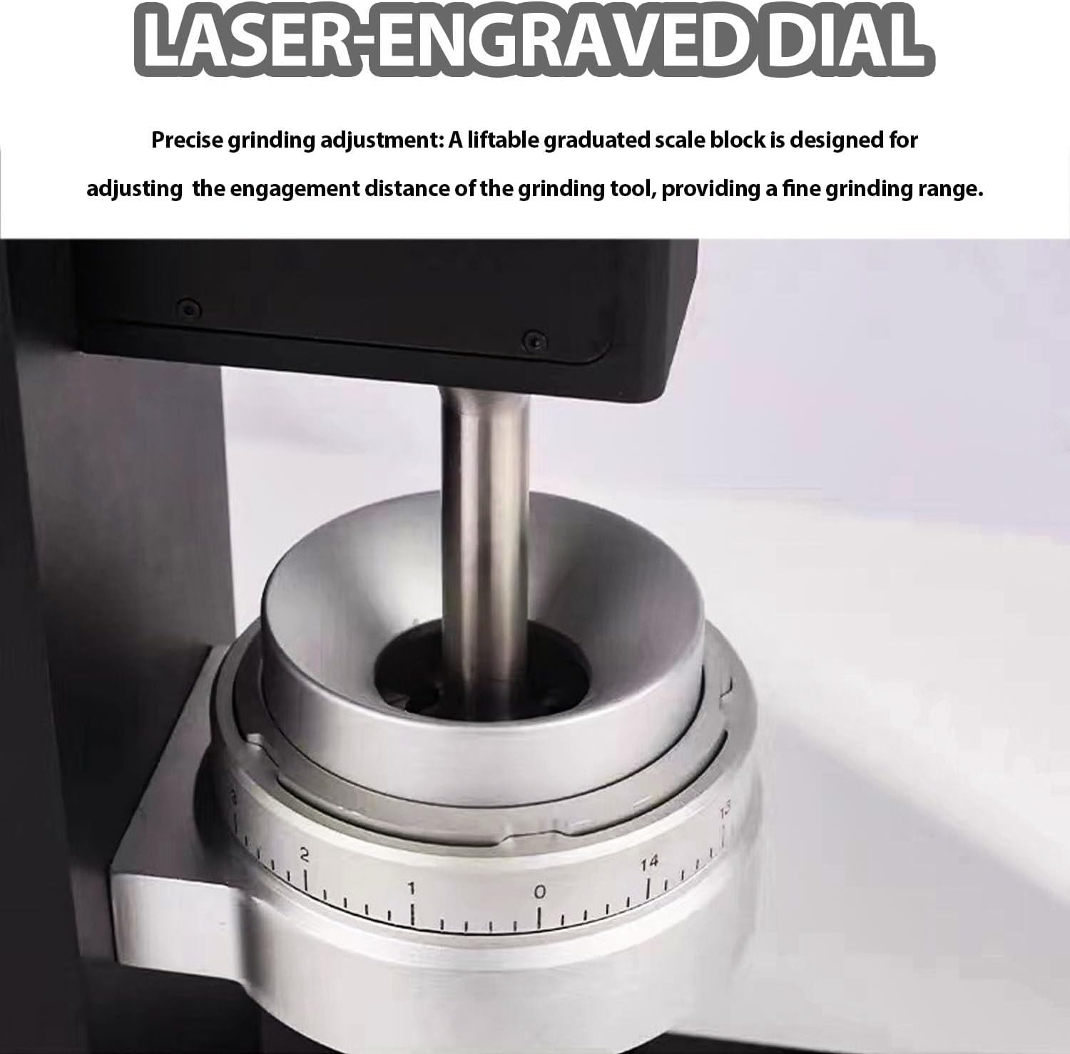 Best Manual Coffee Grinder for Home Use, 83mm Conical Burr Espresso Grinder with Precision Dial & Powder Scraper Titaniumknife