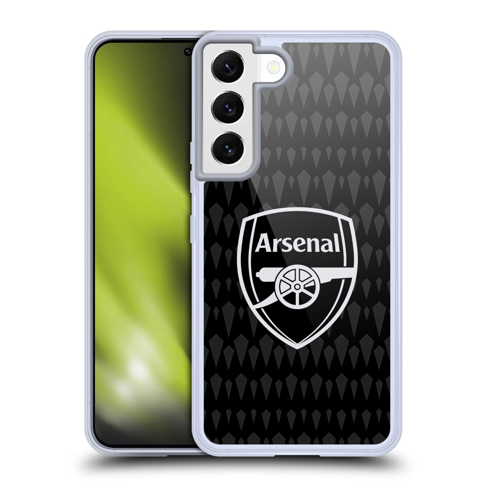 Head Case Designs Officially Licensed Arsenal FC Home Goalkeeper 2023/24 Crest Kit Gel Case [Military Grade Protection] Compatible with Samsung Galaxy S22 5G and Compatible with MagSafe