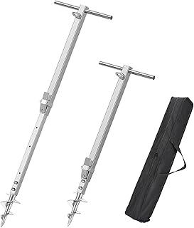 Sand Anchor for Boat Adjusts (29.5"-45.5") Stainless Steel Screw in Boat Anchor Heavy Duty,