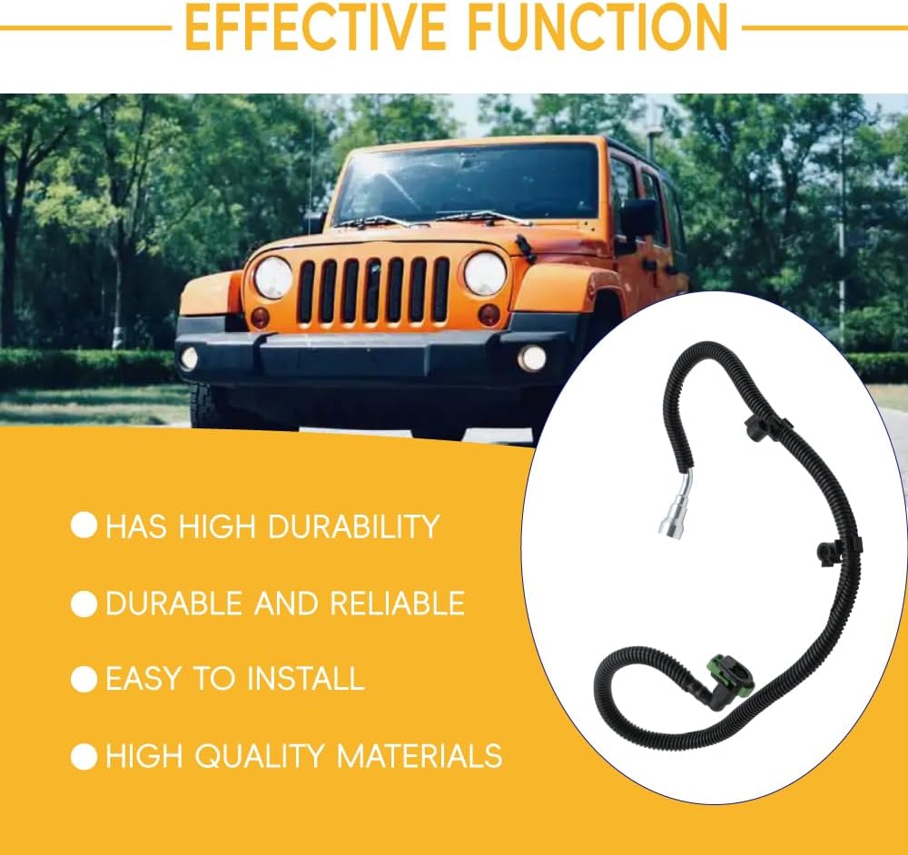 68141849AD Fuel Supply Tube Line Fit for Jeep Wrangler 3.6L 2012-2017, Wrangler JK 3.6L 2018, Fuel Line Replace 68141849AA 68141849AB 68141849AC