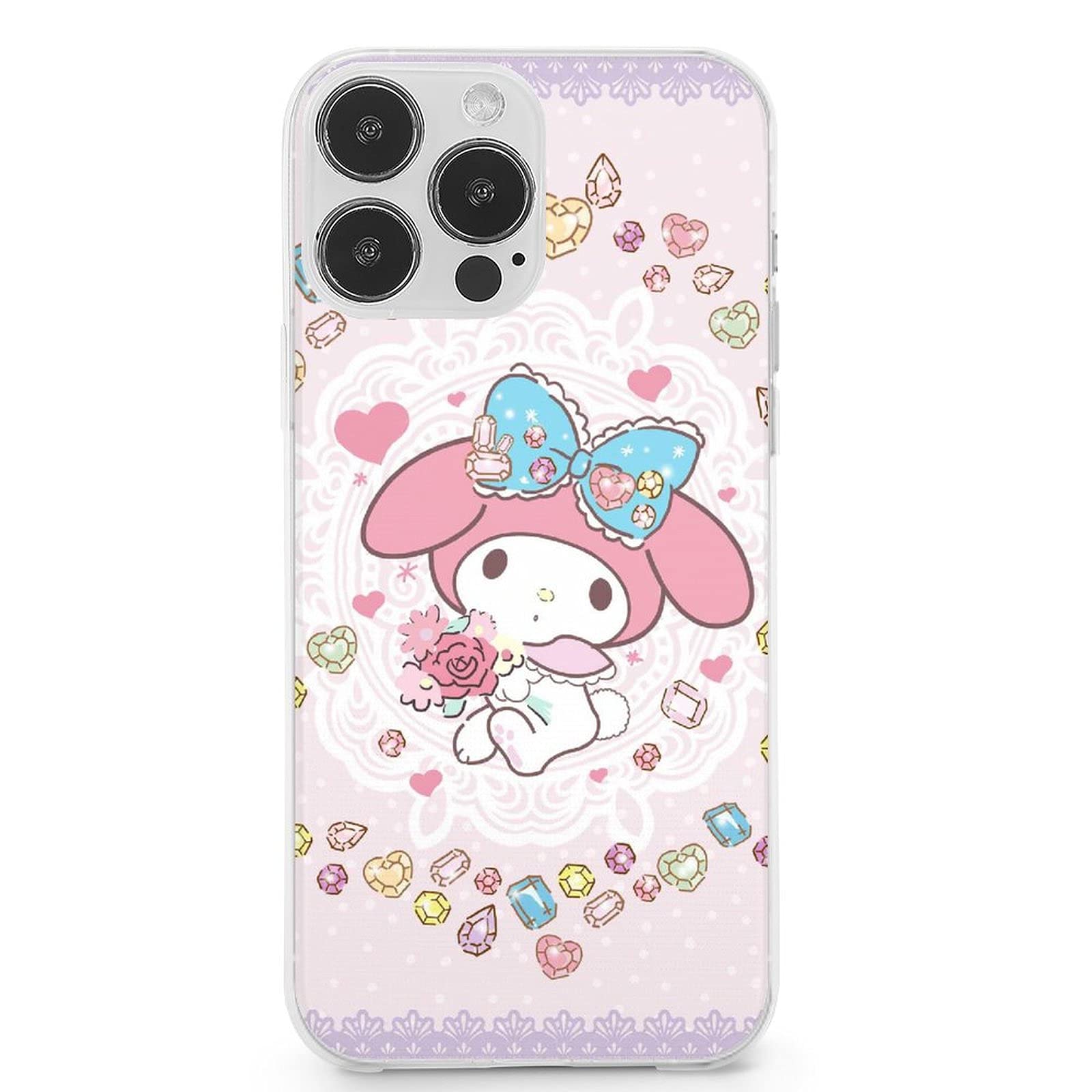 My Mel-ODY Phone case Compatible with iPhone13 Anime TPU Phone Shell Anti-Scratches Cover Shockproof Slim Mobil Phone case Protection Phone Cover case