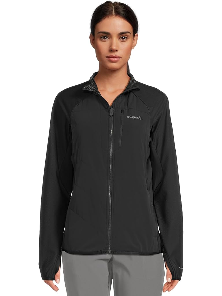 Black Columbia Arctic Crest Hybrid Full Zip