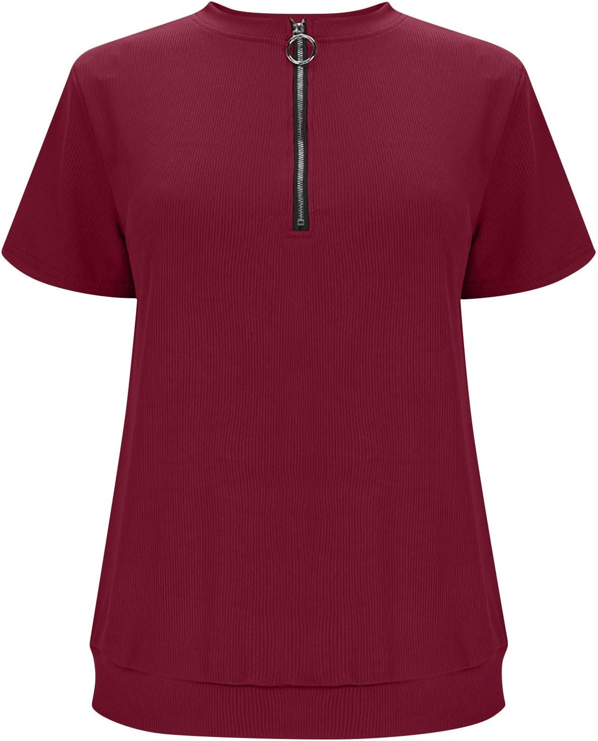 Womens Lightweight Spring Pullover - Casual Short Sleeve Crew Neck Top, Soft and Breathable Layer for Warm Weather