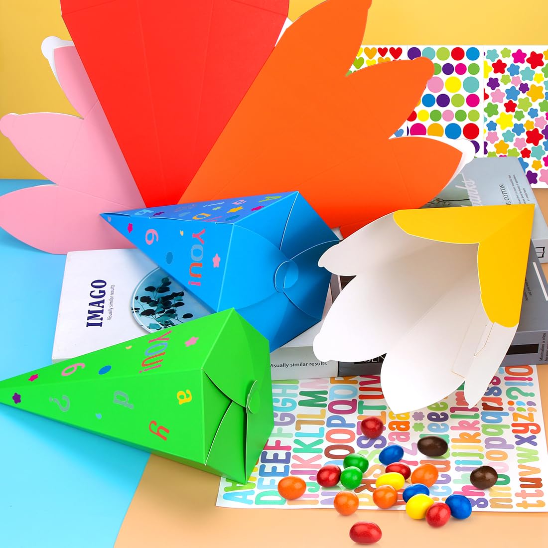 Lot De 6 Sacs D'école Pour Frères Et Sœurs, 33 Cm, Pliables, Pour La Rentrée Des Classes, Emballage Cadeau, Sac D'école, Sac à Sucreries, Petits Sacs Pour Enfants Et Filles