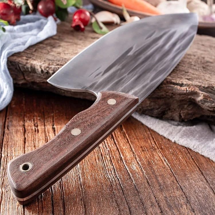 Meat cleaver,Cleaver Knife 7.5 Inch Kitchen Chef Knife Handmade Forged Stainless Steel Meat Cleaver Vegetables Slicer Professional Butcher Knife For Home Restaurant