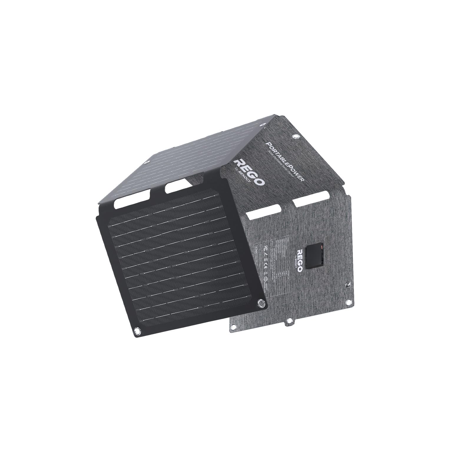 Renogy Solar Panels, E.Flex 30W Portable Foldable Solar Panel Charger, Fast Charging for iPhone, iPad, Laptop, Power Bank, with USB C/USB A/DC Ports, Lightweight IP67 for Camping, Hiking, Outdoor