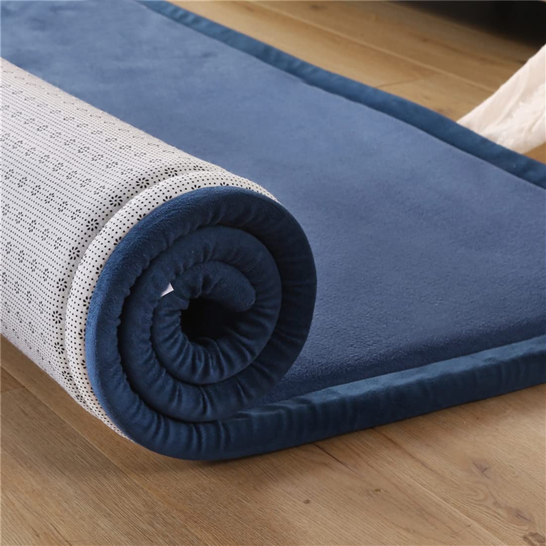 Spielmatte Krabbelmatte Baby Kinder Matte, Extra Dick 3cm Faltbar, Teppich Kinder Krabbeldecke Weiche rutschfest Tatami kinderzimmer Deko, Dunkelblau, Grösse: 200x280cm