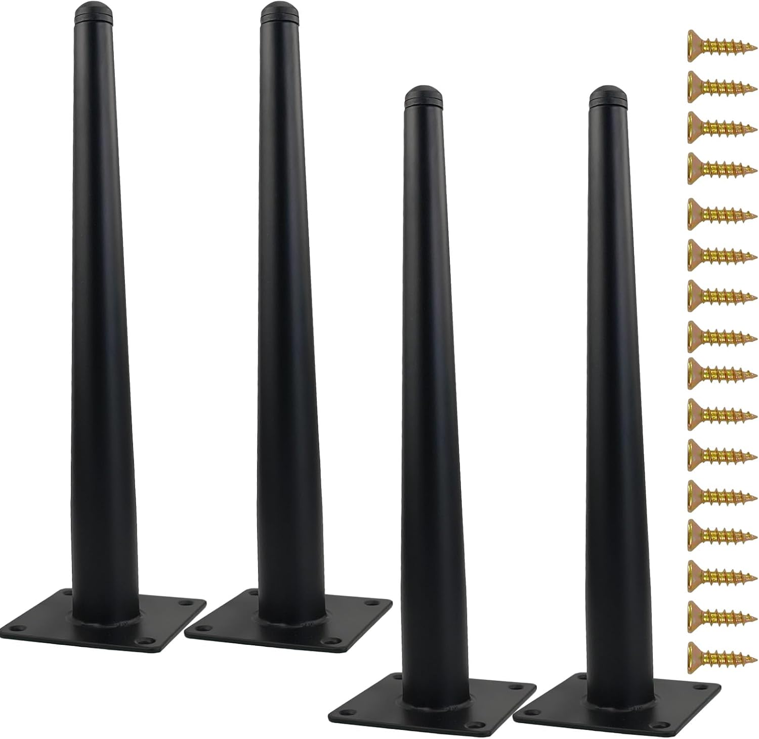 AeKeatDa 4 Pack 12(30CM) Inch Metal Furniture Legs Furniture Support