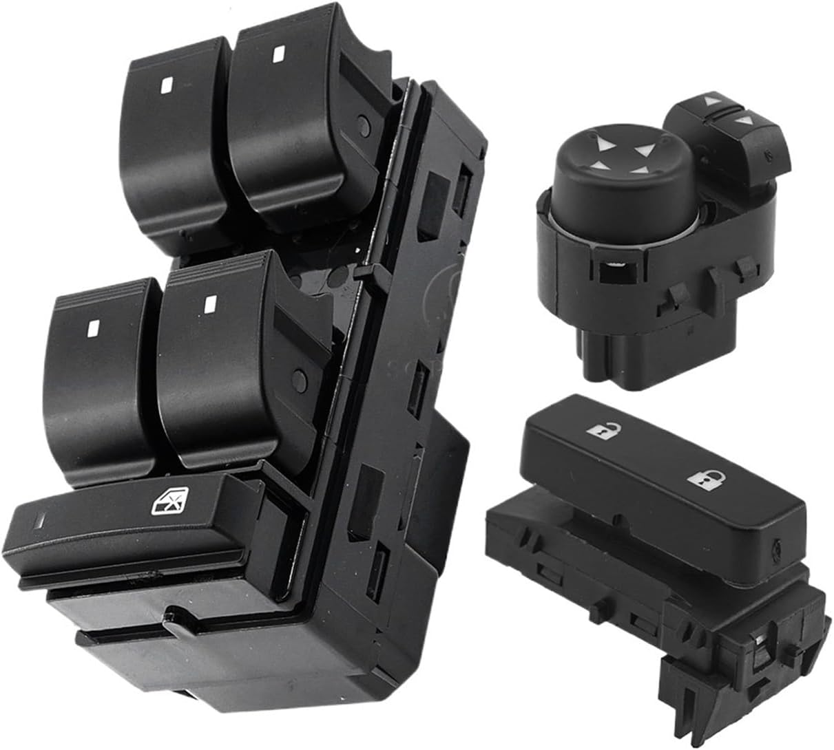 Fit For Chevy Silverado Fit For GMC Sierra 07 14 Car Master Window Switch Door Lock Mirror Regulator(A set)
