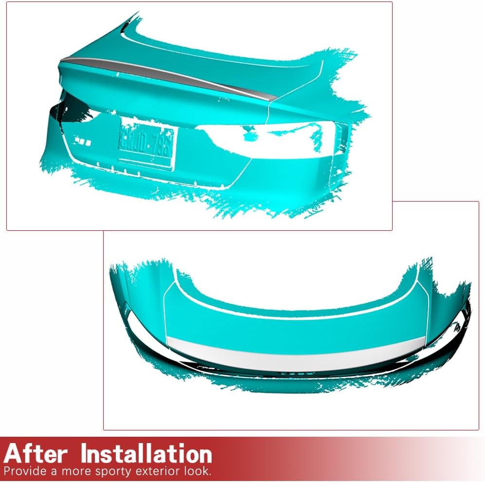 Carbon Fiber Trunk Spoiler Compatible with 2018-2024 Audi A5 S5 RS5 4-Door B9 Rear Spoiler Wing Lip Factory Outlet