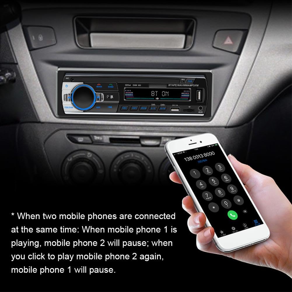 Amazon.co.jp: シングル DIN カーステレオ、Bluetooth/SD/USB/AUX 