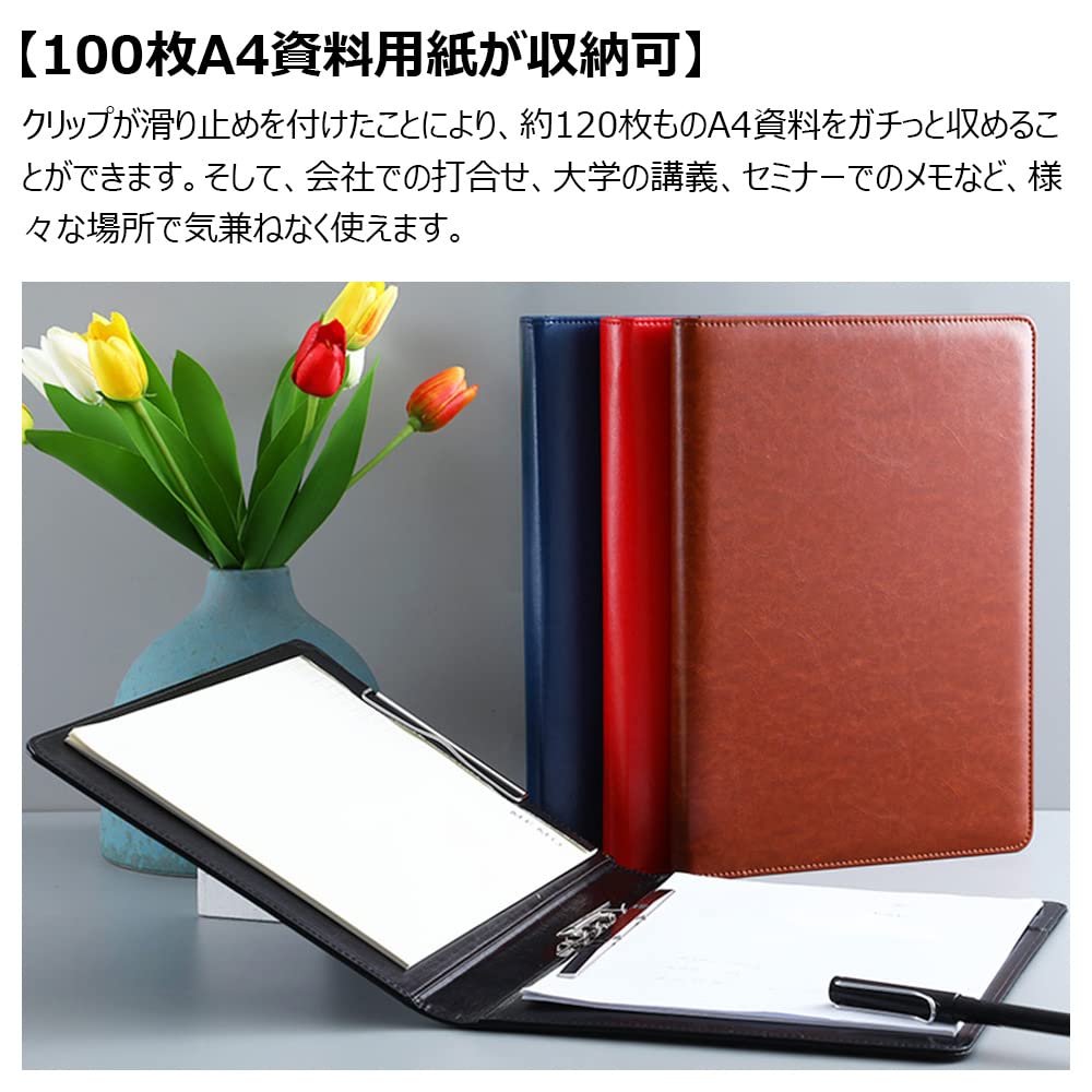 Amazon | Costowns 二つ折り ダブルクリップファイル 横型 縦型