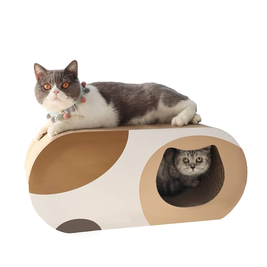 Petner トンネル爪とぎ 三毛猫 猫つめとぎ 爪とぎ 猫 ベッド 猫ハウス Amazon | Petner 猫つめとぎ 爪とぎ 猫トンネル キャット