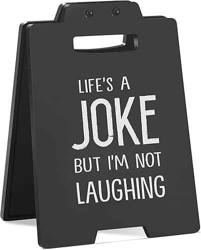 Miniatura 52 de Divertido letrero de escritorio de oficina, decoración sarcástica de cubículo para compañero de trabajo, jefe, empleado, regalo de broma para