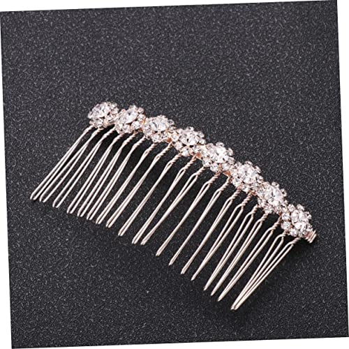 FRCOLOR 8 Peças strass de cabelo pente lateral de cabelo de arame strass para cabelo pentes pentear