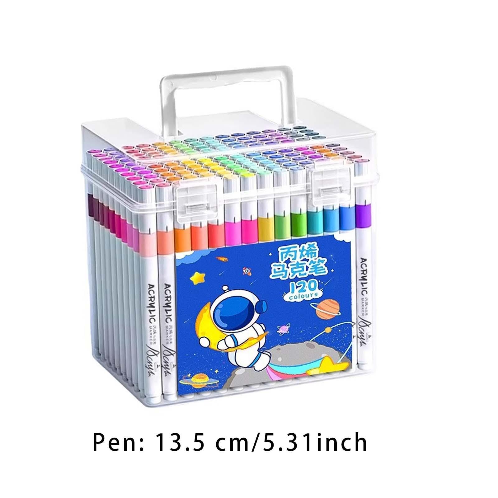 120 Marcadores de Pintura Acrílica para Ventana, Vidrio Y Piedra.