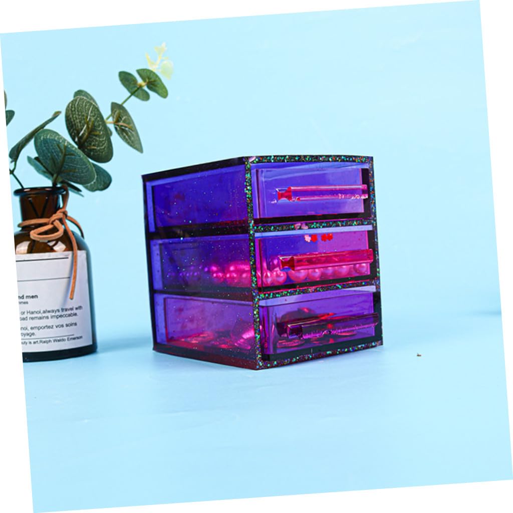jojofuny 2 Set Silicone per Stampo Fai da Te per Box Portaoggetti Materiale Flessibile e Riutilizzabile per Creazioni e Creativo