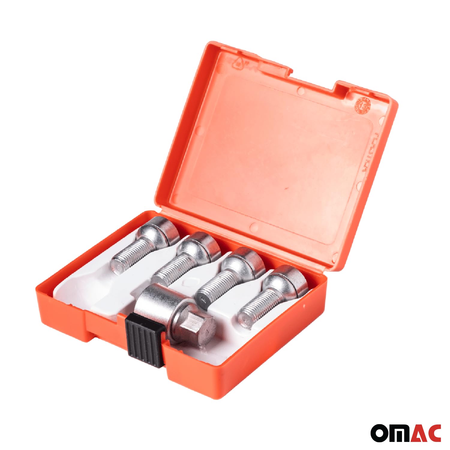 OMAC Wheel Lock Kit for Volkswagen ID.4 ID.7 ID.Buzz M14X1,5 Silver 4Locks & 1Key