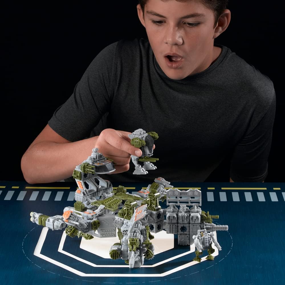 Snap Ships Forge Claymore CR-76 Combat Transport -- Build to Battle -- Features Moving Pieces and Real Firing Action -- Ages 8+