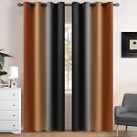 Yakamok 63 Rideaux longues Ombre d'inch,Lumière Insulée Thermique Bloquant Blanc Grisâtre à Violet Gradient Rideaux de couleur, Draps de fenêtre Grommet d'obscurcissement de la pièce pour chambre / salle de séjour(2 Panneaux,42W x 63L) | Draps de fenêtre isolants thermiques,Ro