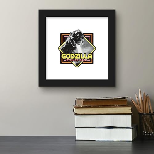 Vista 12 de Trends International Gallery Pops Godzilla - Póster de pared de Godzilla Strikes Back, 12.00 x 12.00 pulgadas, versión de marco blanco