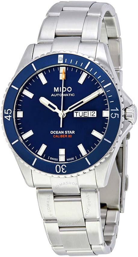 Reloj MIDO Ocean Star 200 - Automático Suizo para Hombre - Caja de Acero Inoxidable - Calendario Día/Fecha - Bisel Giratorio - Resistente al Agua 200m