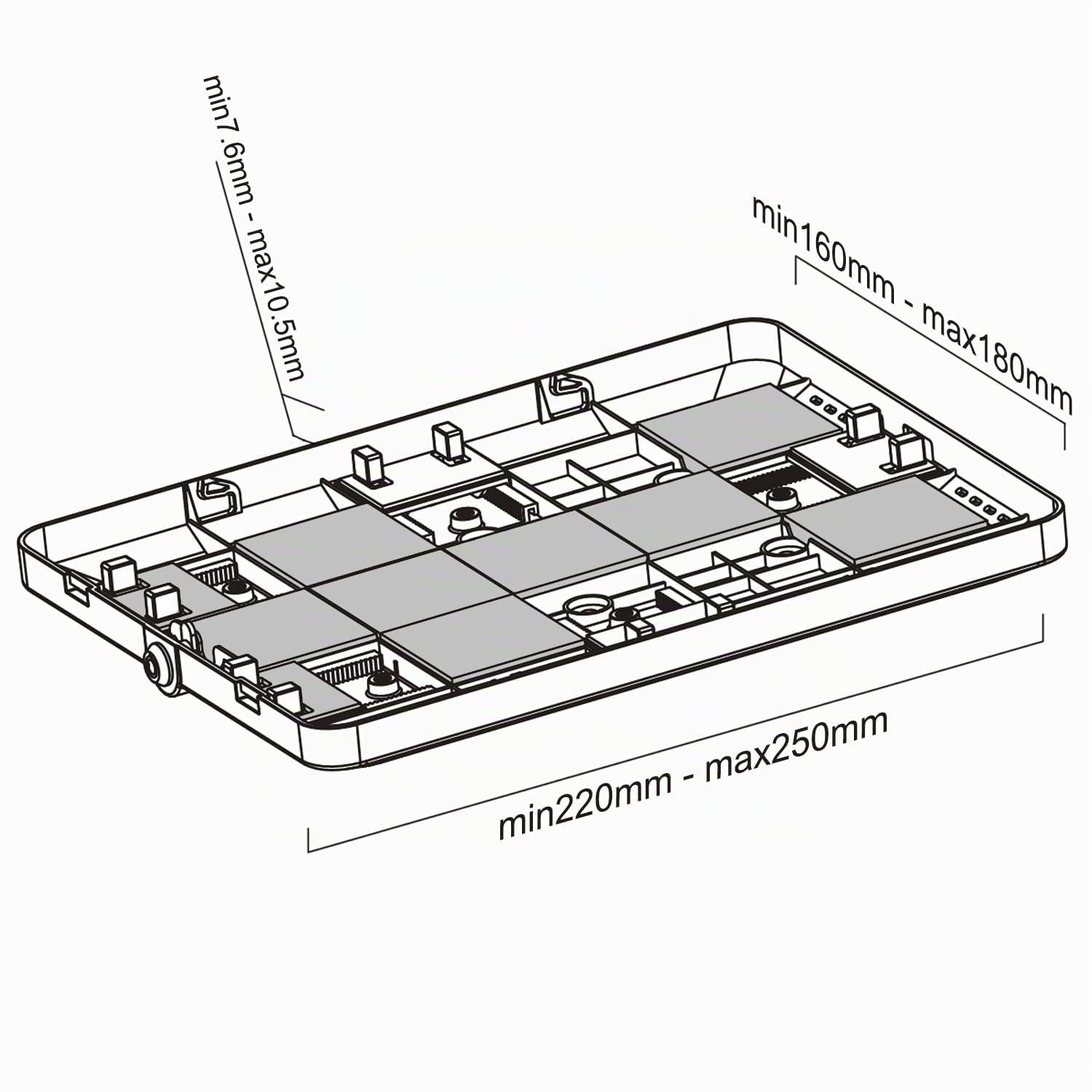 Maclean MC-645 Stand/Support pour Tablette avec Serrure