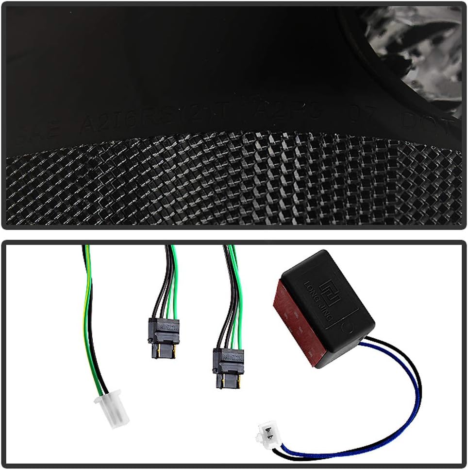 ACANII - For Blk Smoked 2007-2014 Chevy Suburban Tahoe Yukon LED Tail Lights Lamps Left+Right
