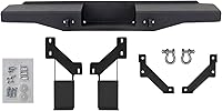 Vista 2 de SuperATV Sheet Metal Rear Bumper For Can Am Defender HD 5/8/10/MAX, Thick Steel Plating, 2 D-Ring Shackles, Built-In Winch Mount Pre-Fit For