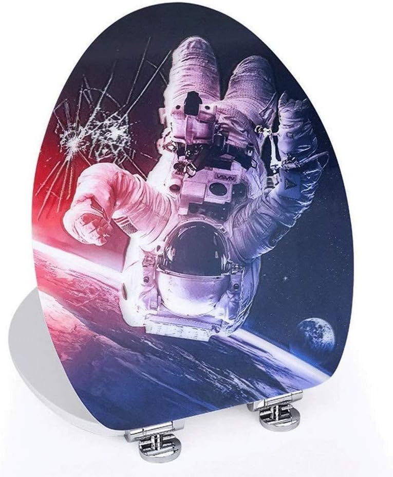 3D toilet cover vintage MDF material quick release slow down mute for U-type V