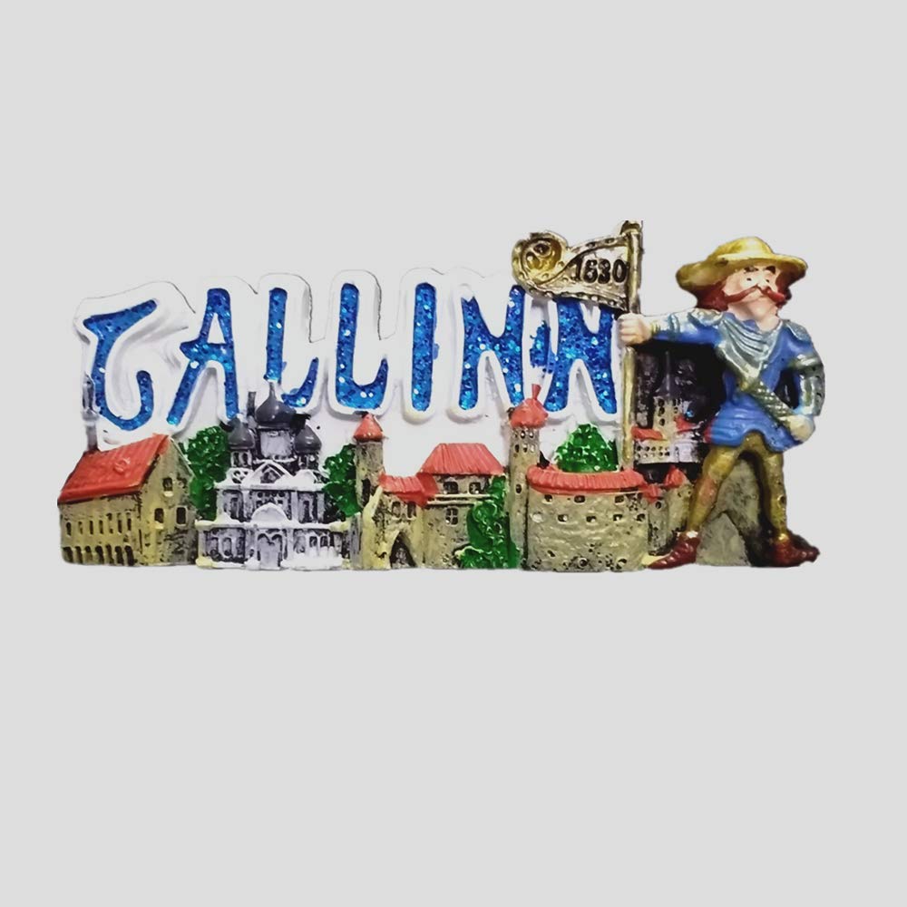 Tallinn Estonia Fridge Magnet Souvenir Gift Home Kitchen Refrigerator Decoration Magnetic Sticker Craft Collection