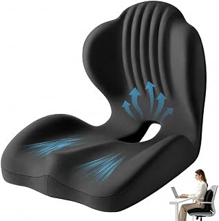 Ergonomisches Sitzkissen Memory-Schaum, Sitzkissen Orthopädisch Bürostuhl | Memory L-förmige Integrierte Sitzkissen Mit Lendenwirbelstütze, Steißbeinkissen Für Zuhause, Auto, Rollstuhl & Bürostühle